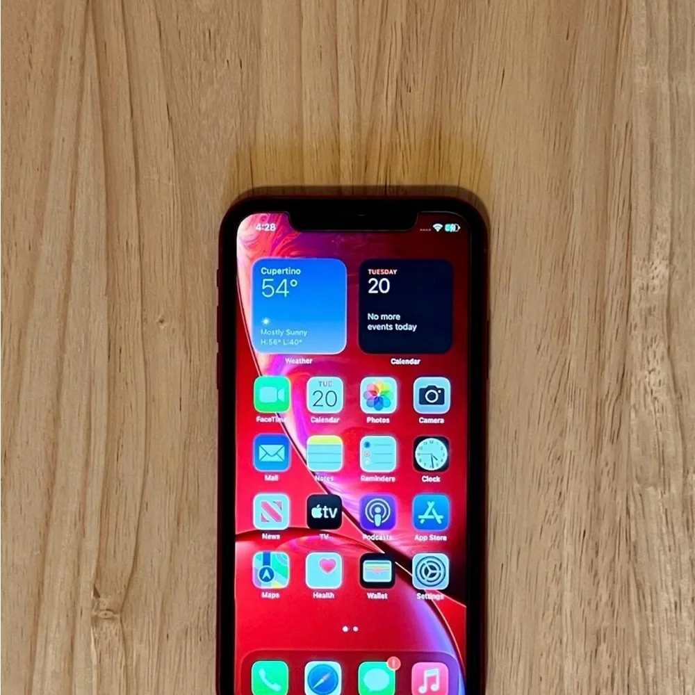 Apple Product Red iPhone XR Vibrant Design